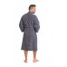 Pánský bavlněný župan model KIMONO Dark Grey