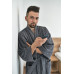 Pánský bavlněný župan model KIMONO Dark Grey